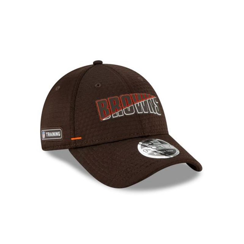 NFL Cleveland Browns Official Summer Sideline Stretch Snap 9Forty Snapback (JTU7518) - Brown New Era Caps